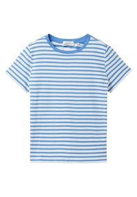 TMODERN STRIPE - Trükipildiga T-särk - white mid blue stripe