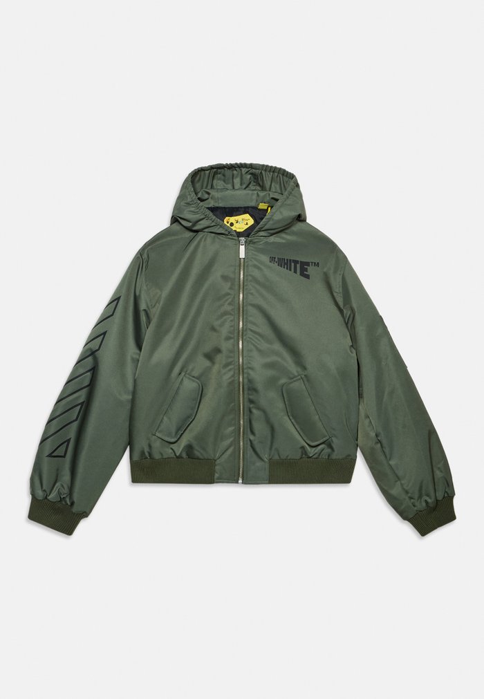 Off-White KIDS LOGO DIAG HOODED UNISEX - Light jacket - pine grove