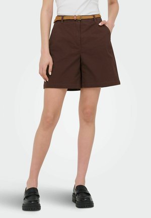 JDY SHORTS JDYCHICAGO REGULAR FIT SHORTS - Shorts - chicory coffee