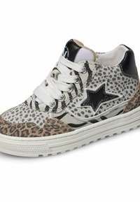 Naturino HESS HIGH 3 ZIP - Scarpe primi passi - schwarz beige