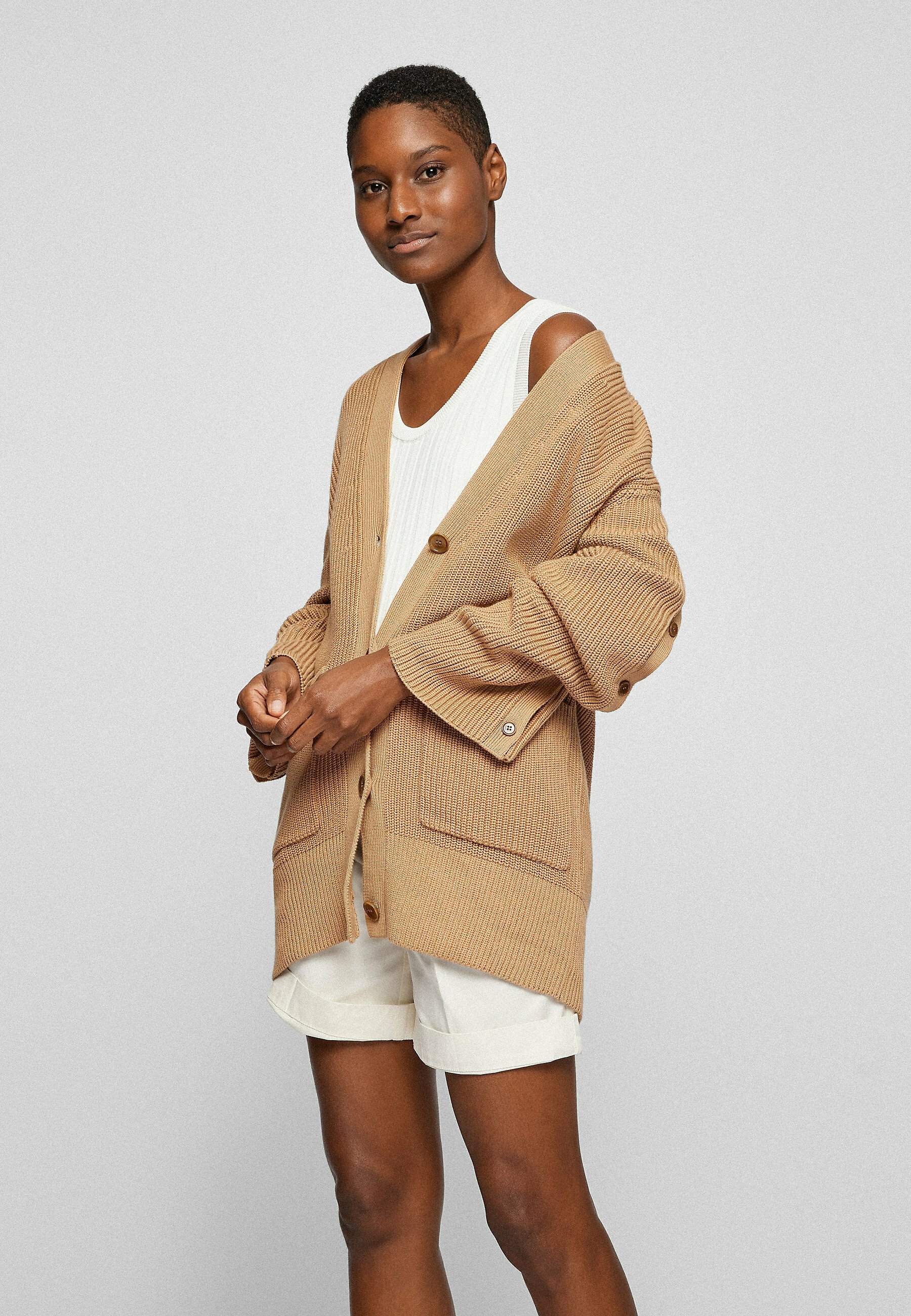 Hugo Boss vest Zildman rits pastelgroen kopen? Bestel hier online!