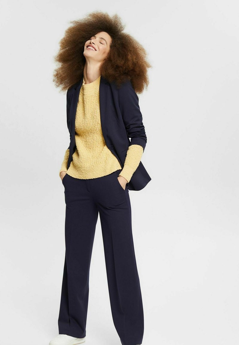 Damen Strickjacken | Esprit Strickpullover dusty yellow/gelb - FS56202 Damen Strickjacken | Esprit Strickpullover dusty yellow/gelb - FS56202