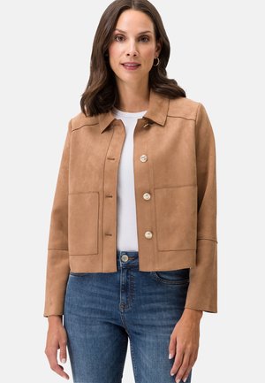 zero IN OPTIK - Veste en similicuir - golden camel