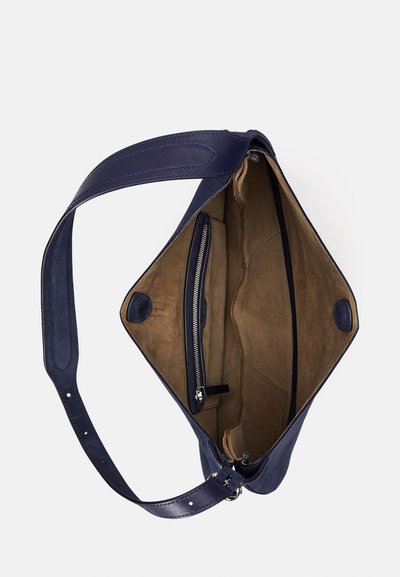 Polo Ralph Lauren POLO ID SUEDE LARGE SHOULDER BAG - Shoppingväska - night