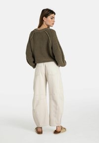 Free People GOOD LUCK MID RISE BARREL - Jeans Relaxed Fit - beige