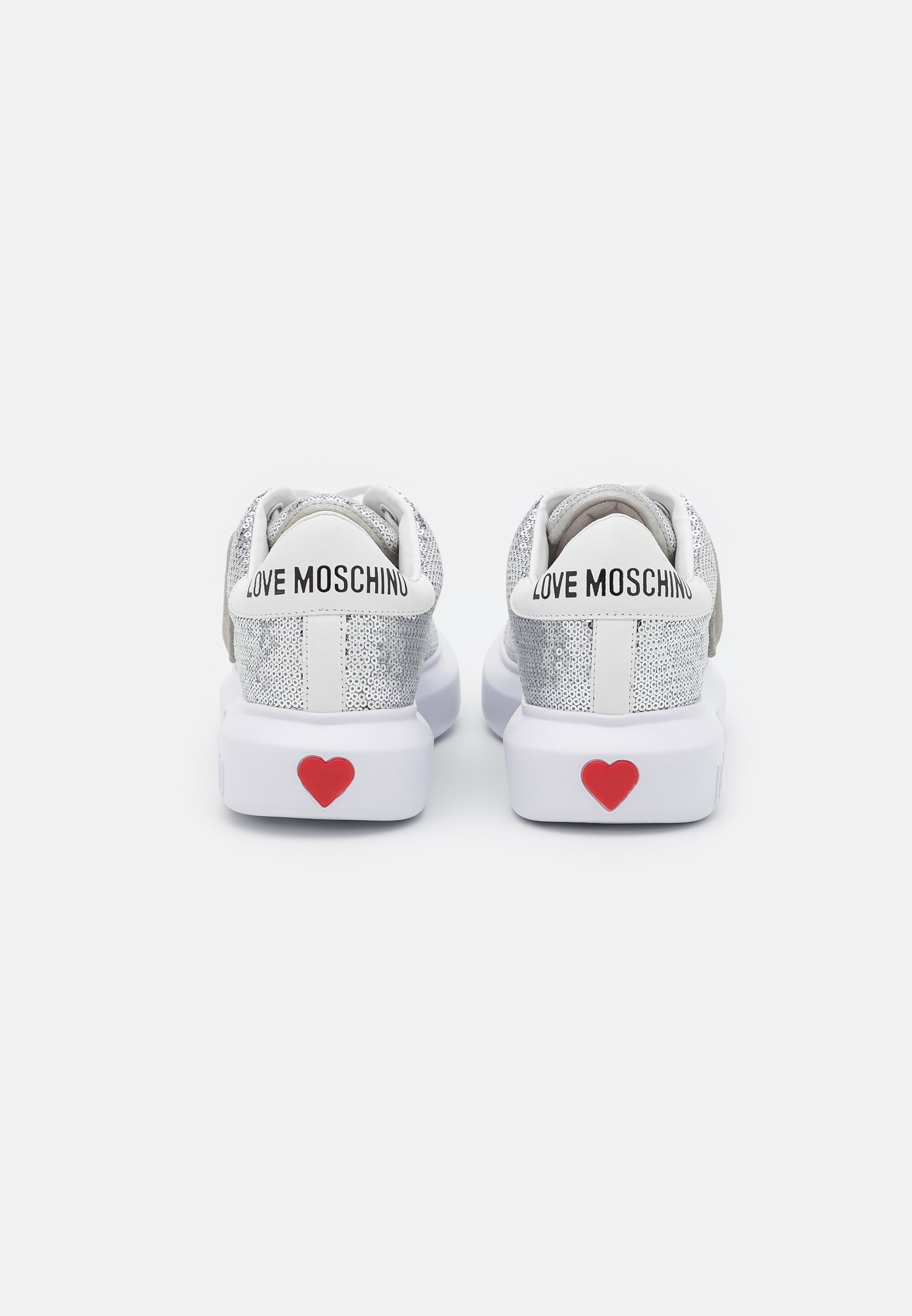 moschino trainers silver