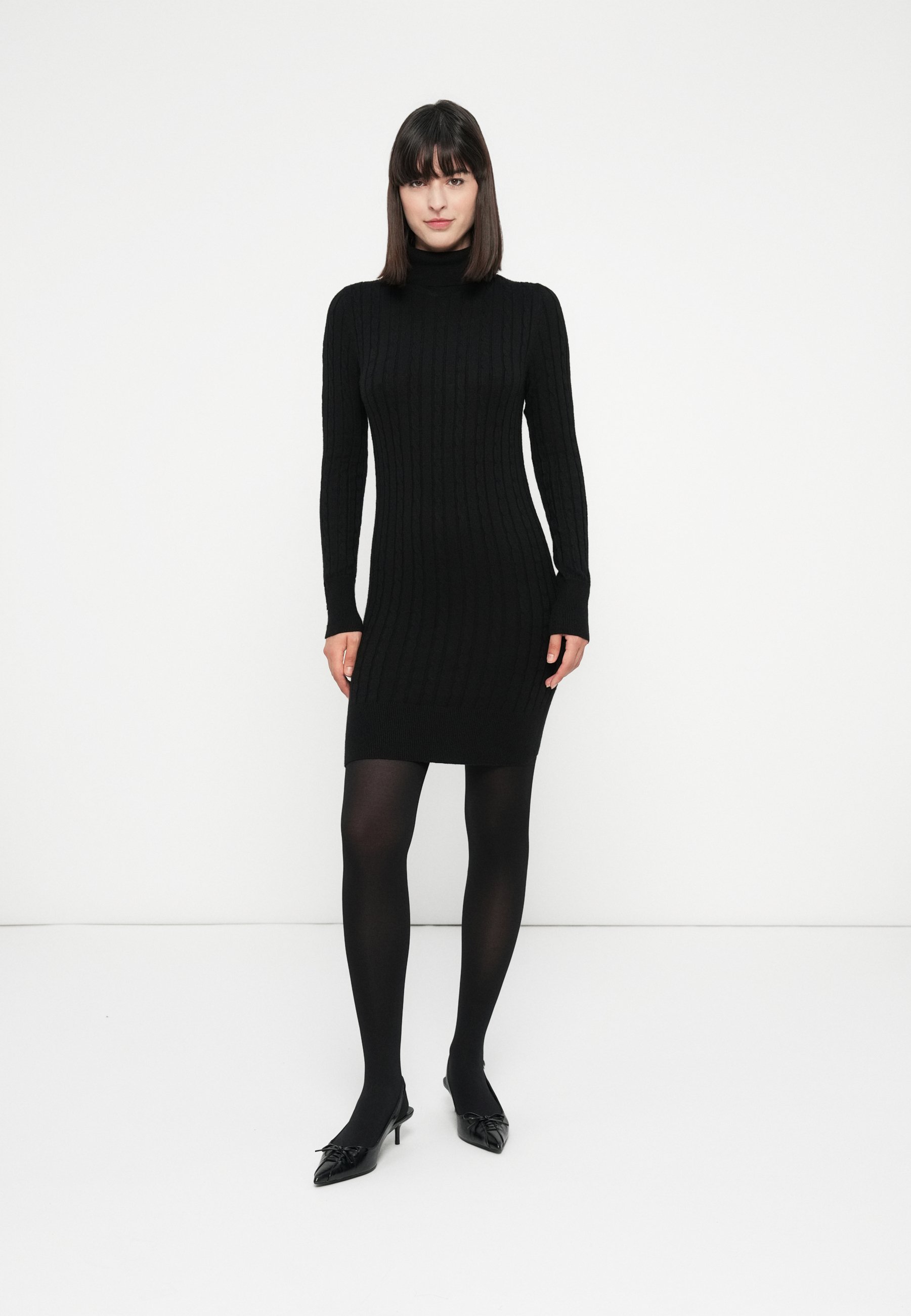 ONLY Onlsilly LS Rollneck Dress - Vestito Lungo A Maglia Donna Con Collo Alto E Maniche Lunghe - Abbigliamento Casual Comfort