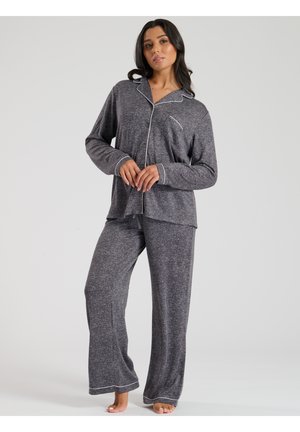 Loungeable MARL BRUSHED LONG SLEEVE SET - Pijama - grey