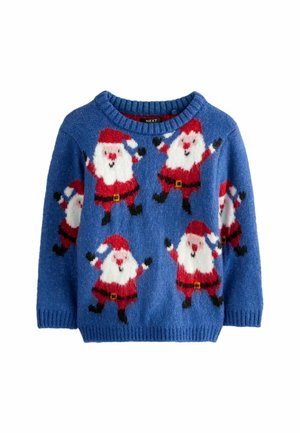 CHRISTMAS CREW NECK REGULAR FIT - Striktrøje - blue santa