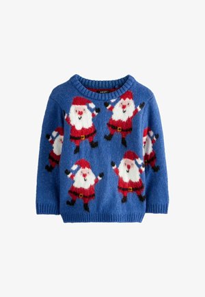 Next, CHRISTMAS CREW NECK REGULAR FIT - Pulóver - blue santa