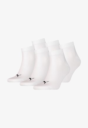 Puma UNISEX 6ER PACK -QUARTER - Socken - weiß