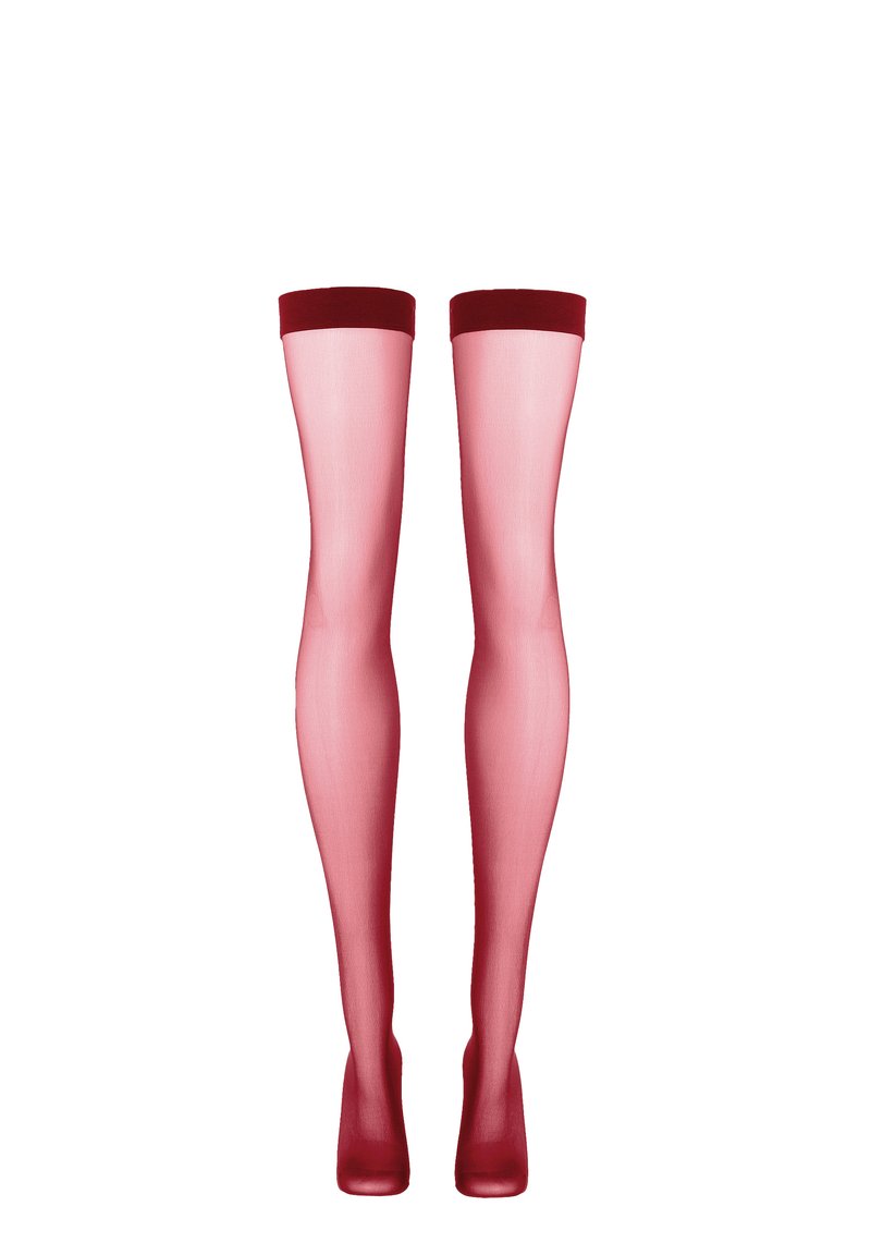 Leg Avenue - Calze in Nylon Sopra il Ginocchio con Fiocco