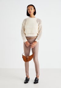 ONLY ONLBILLIE LIFE SHORT O NECK - Strickpullover - whitecap gray