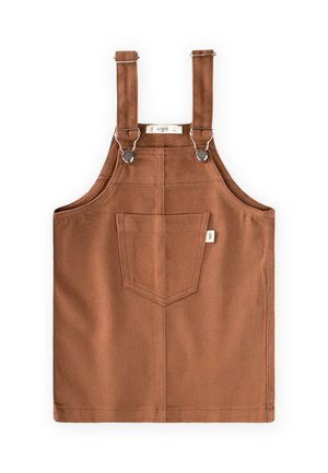 Cigit GABARDINE PINAFORE DRESS - Vestido informal - brown