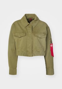 DECK JACKET CROPPED - Leichte Jacke - olive