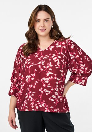 MIT V-AUSSCHNITT UND 3/4-ÄRMELN - Bluse - faded flower