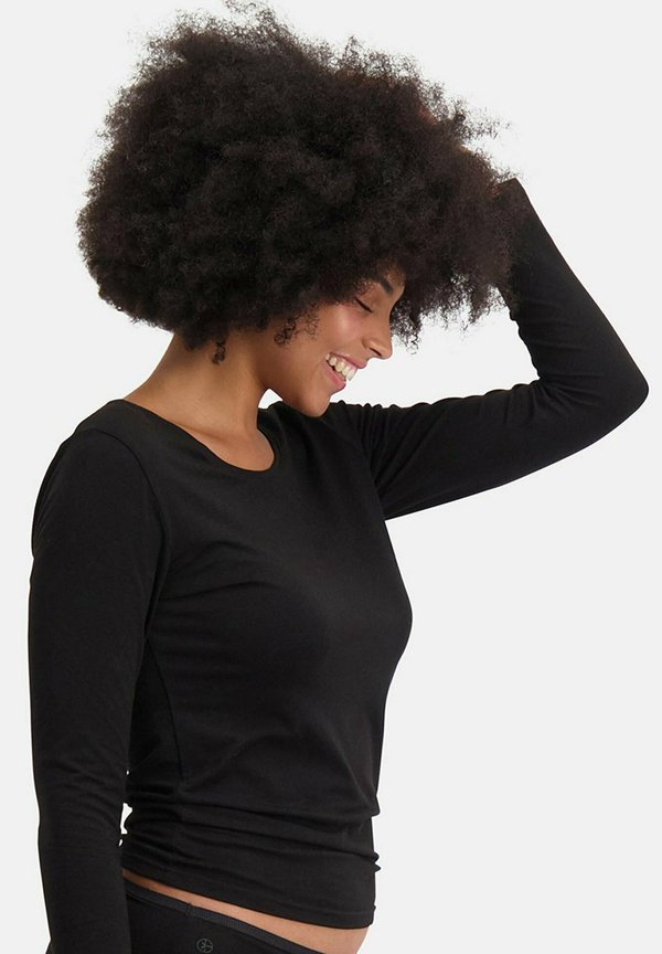 4ER PACK - LARA LONGSLEEVE RUNDHALS UNI - Undershirt - schwarz3