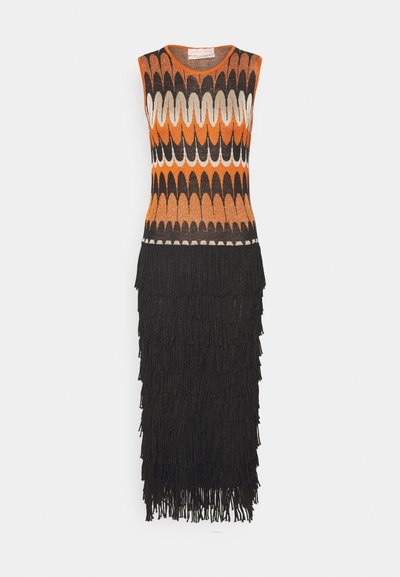 Lukhanyo Mdingi SOCIETY DRESS - Pulóverruha - mango/black/yellow