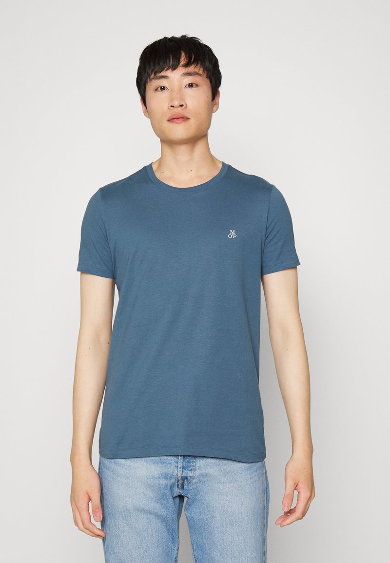 Marc O'Polo SHORT SLEEVE ROUND NECK - T-shirt básica - grayed blue