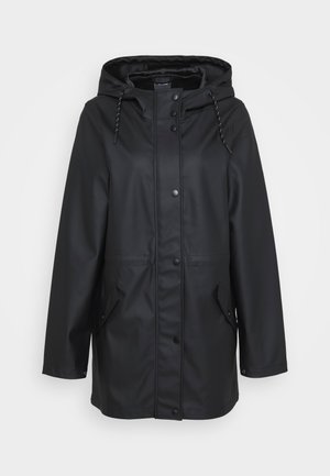Vero Moda Tall, VMMALOU COATED JACKET  - Sadetakki - black