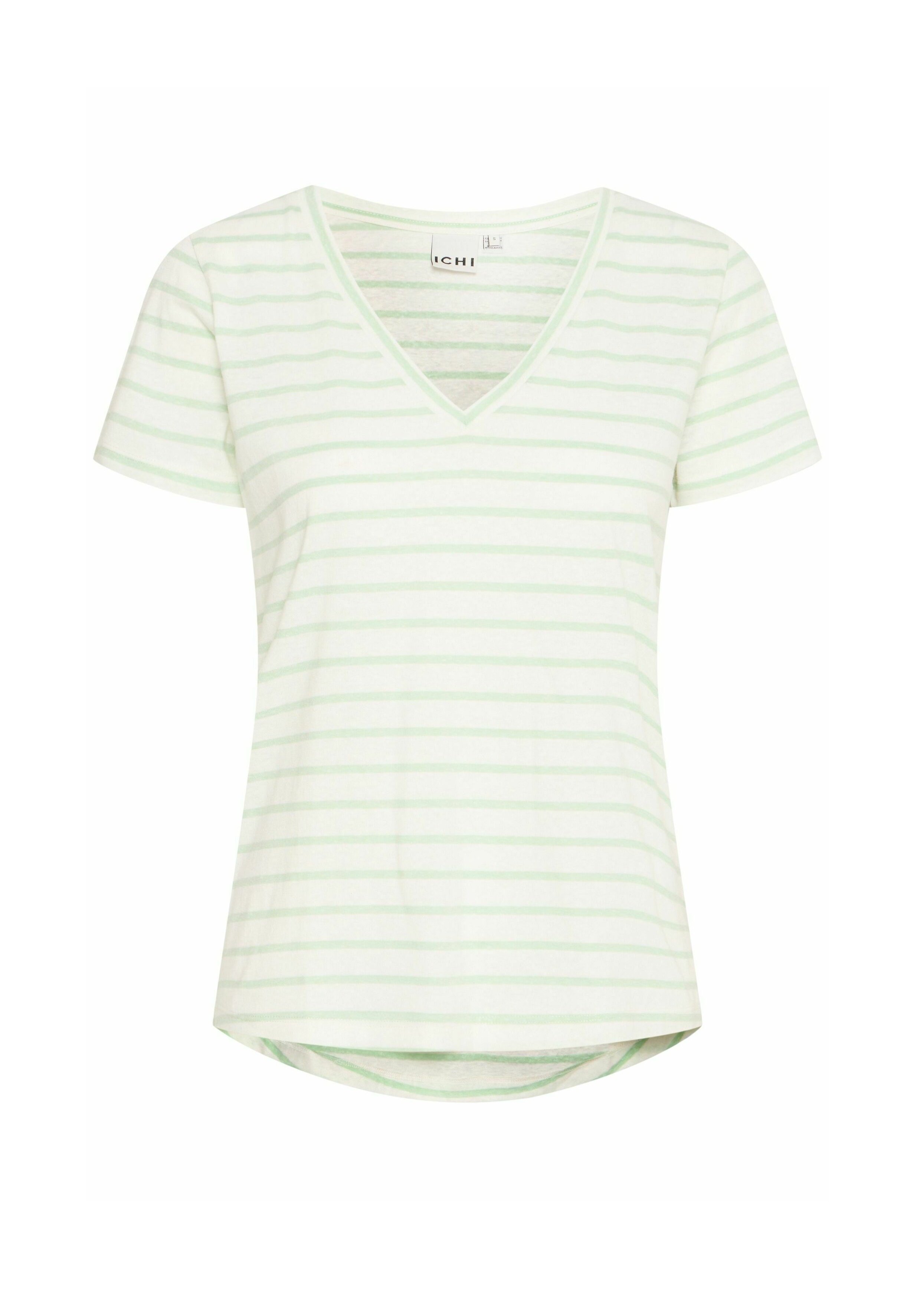 売れ筋商品|||イチ Tシャツ レディース トップス IHYULIETTA - Print T-shirt - cameo green stripe Yulietta Top | Cameo Green | ROSE & LEE CO. – Rose & Lee Co
