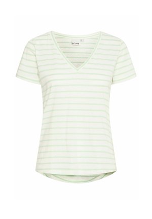 ICHI, IHYULIETTA SS12 - Trükipildiga T-särk - cameo green stripe
