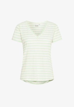 ICHI, IHYULIETTA SS12 - Trükipildiga T-särk - cameo green stripe