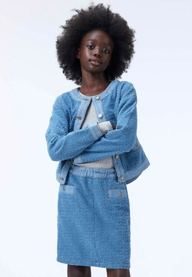 Molo BENTE - A-lijn rok - boucl  blue