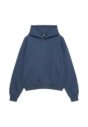 PULL&BEAR, BOXY FIT WITH HOOD - HOODIE - Hoodie - blue