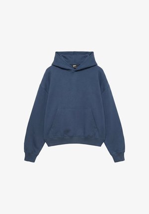 PULL&BEAR, BOXY FIT WITH HOOD - HOODIE - Hoodie - blue