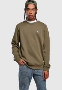 Starter ESSENTIAL CREWNECK - Sudadera - darkolive