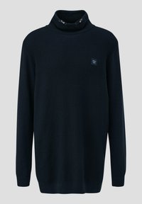s.Oliver MIT ROLLKRAGEN - Strickpullover - navy
