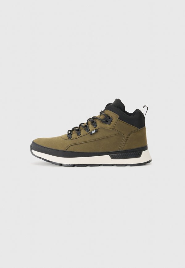 High-top trainers - olive