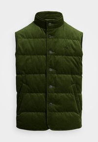 QUILTED CORDUROY VEST - Smanicato - country olive