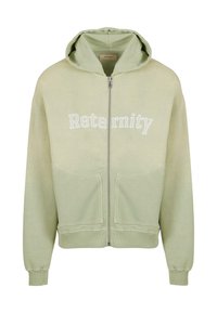 Zip-up sweatshirt - faded lime