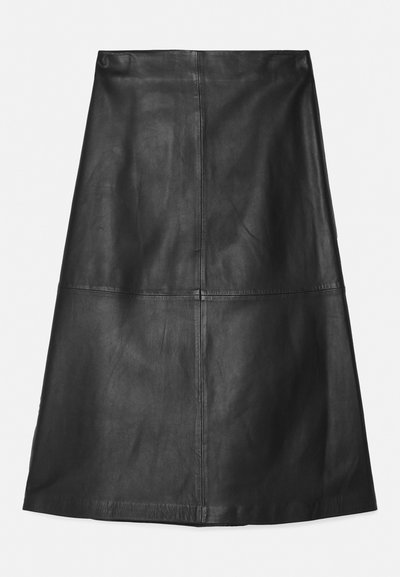 STUDIO ID MIDI SKIRT - A-vonalú szoknya - black