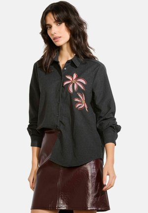 EMBROIDERED   - Overhemdblouse - dk grey mel