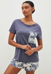 Next SHORT SLEEVE SET - Set lenjerie de noapte - blue