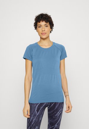MOMENTUM SEAMLESS TEE - T-shirt desportiva - cottage blue