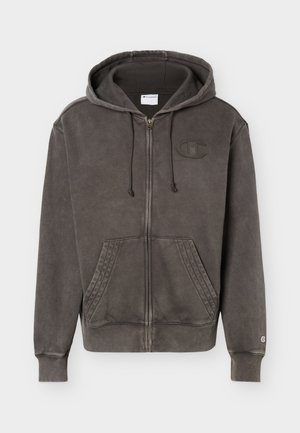 Champion, SPORTSWEAR ZIP UP HOODIE RELAX FIT WASHED - Суитшърт с цип - dark green