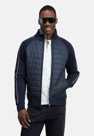 Eden Park, SWEAT ZIPPÉ EDEN PARK BLEU - Veste mi-saison - blf