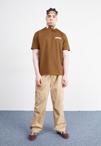 Carhartt WIP UNIVERSITY SCRIPT - Majica kratkih rukava s printom - lumber/white