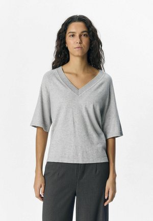 STRICK - T-shirts print - light grey melange
