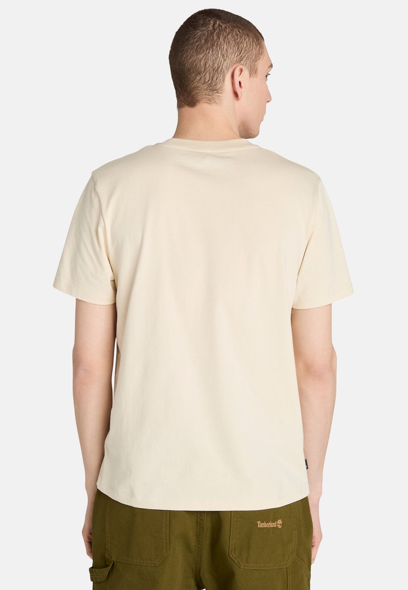 Timberland FRONT SEASONAL TREE LOGO GRAPHIC TEE - Camiseta estampada -  natural