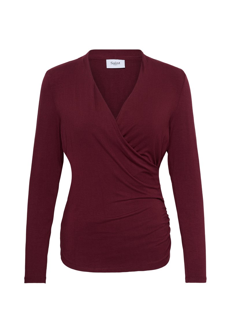 Saint Tropez VIGGASZ WRAP - Long-sleeved top - port royale/bordeaux ...