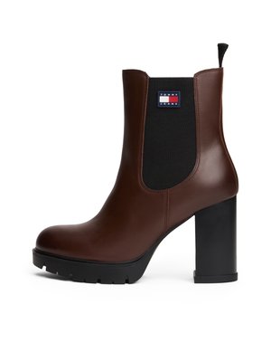 Bottines à talons hauts - dark mocha