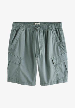DRAWSTRING WAIST CARGO - Šortai - blue