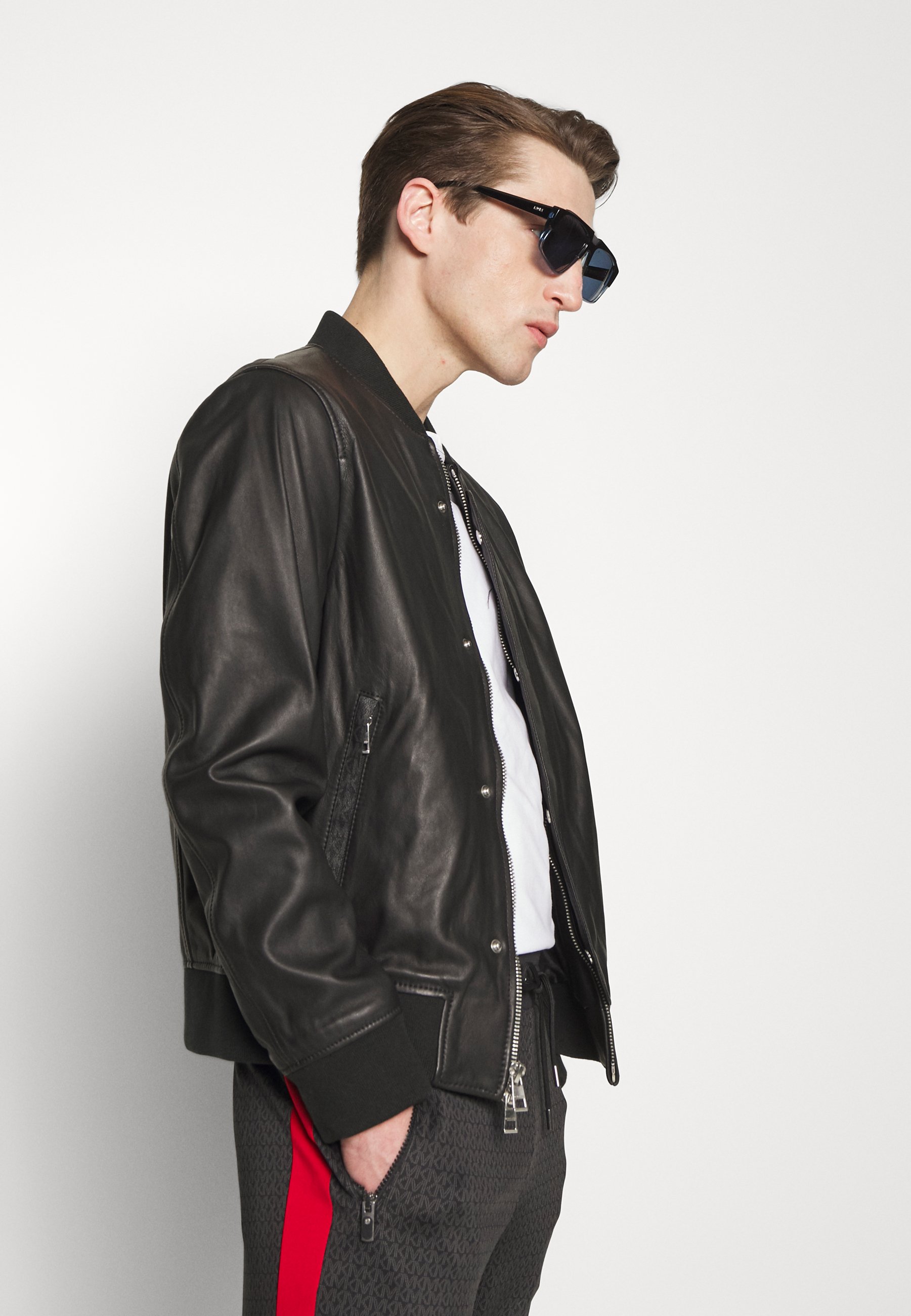 Michael Kors LOGO - Leather jacket 