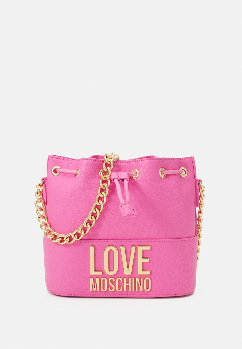 Love Moschino LOVE LETTERING BUCKET BAG Wash bag pink Zalando.de