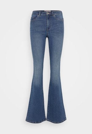 ONLY ONLROSE RETRO - Flared Jeans - medium blue denim